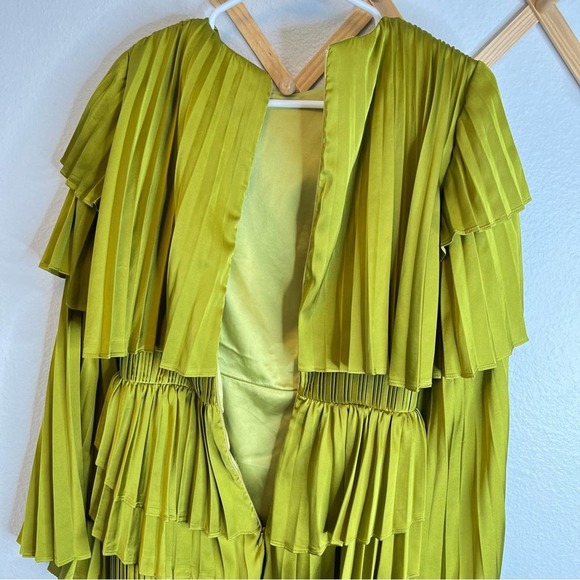 Andrea Iyamah Raffle Pleated Satin Formal Dress - Picture 10 of 13